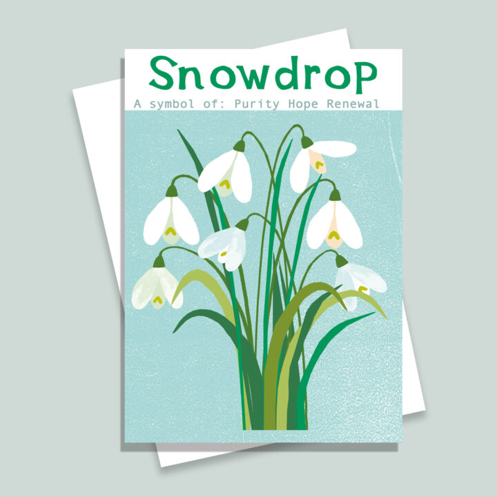 H1 Snowdrop Card