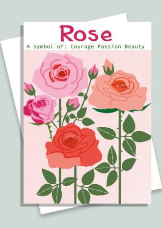 H6 Rose Card