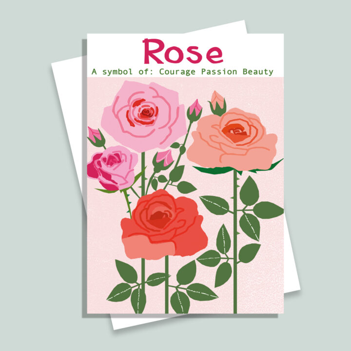 H6 Rose Card
