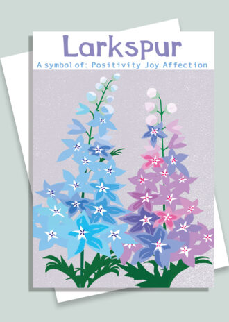 H7 Larkspur Card