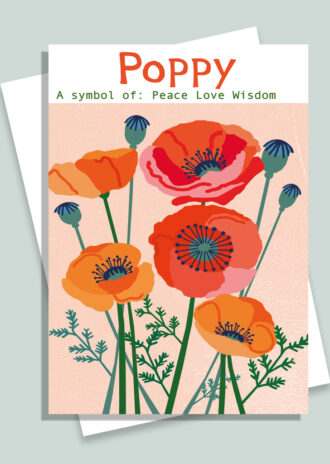 H8 Poppy Card