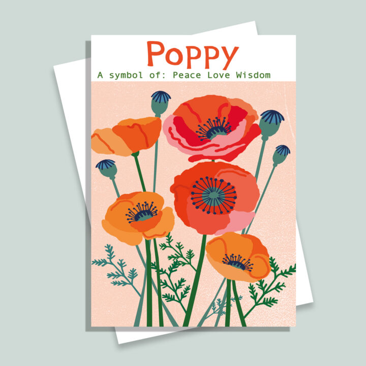 H8 Poppy Card