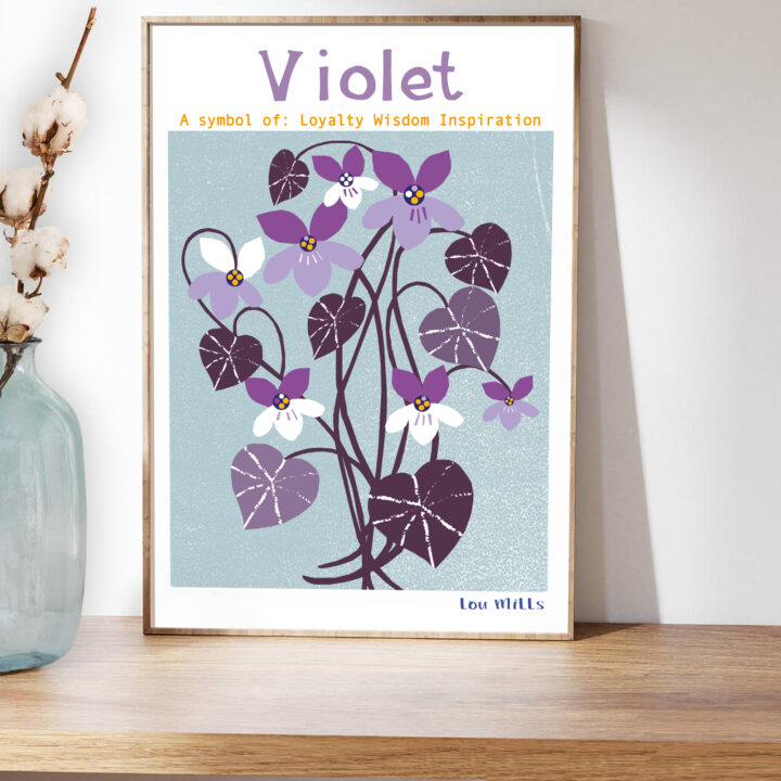 HPR2-4 Violet Print