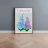 HPR7-4 Larkspur (Delphinium) Print - Image 2